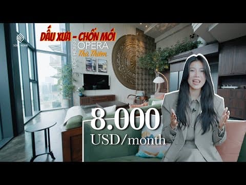 Loft House Với Nội Thất Indochine Tại Opera Residence — Metropole Thủ Thiêm